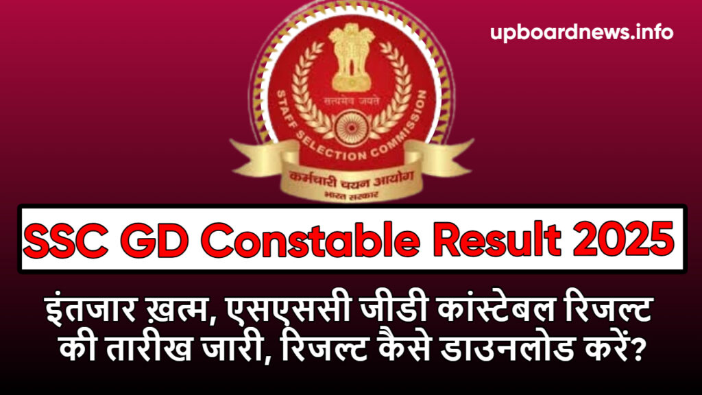 SSC GD Constable Result 2025