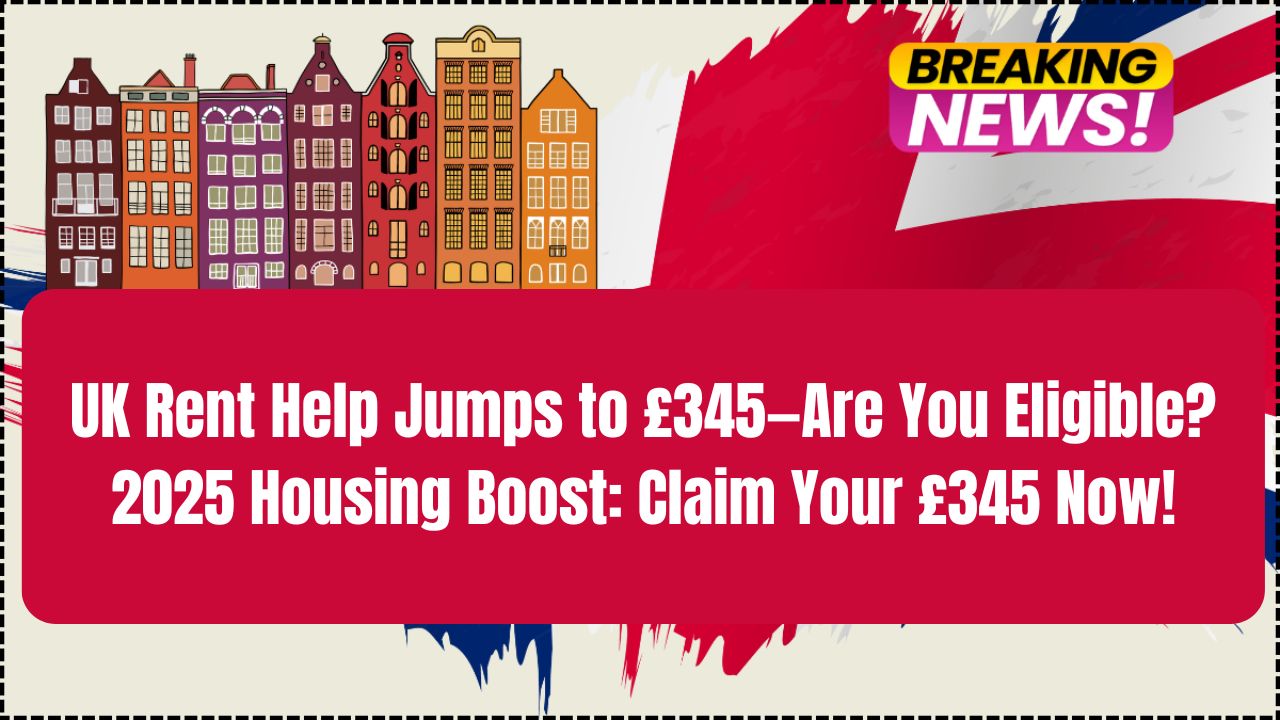 UK Housing Benefit 2025 Boost: LHA Raised to £345 Monthly Rate