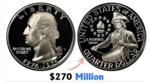 8 Rare Bicentennial Quarter Coins in circulation, each worth $270 million